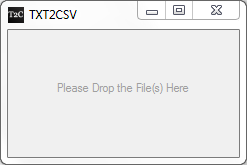 TXT2CSV