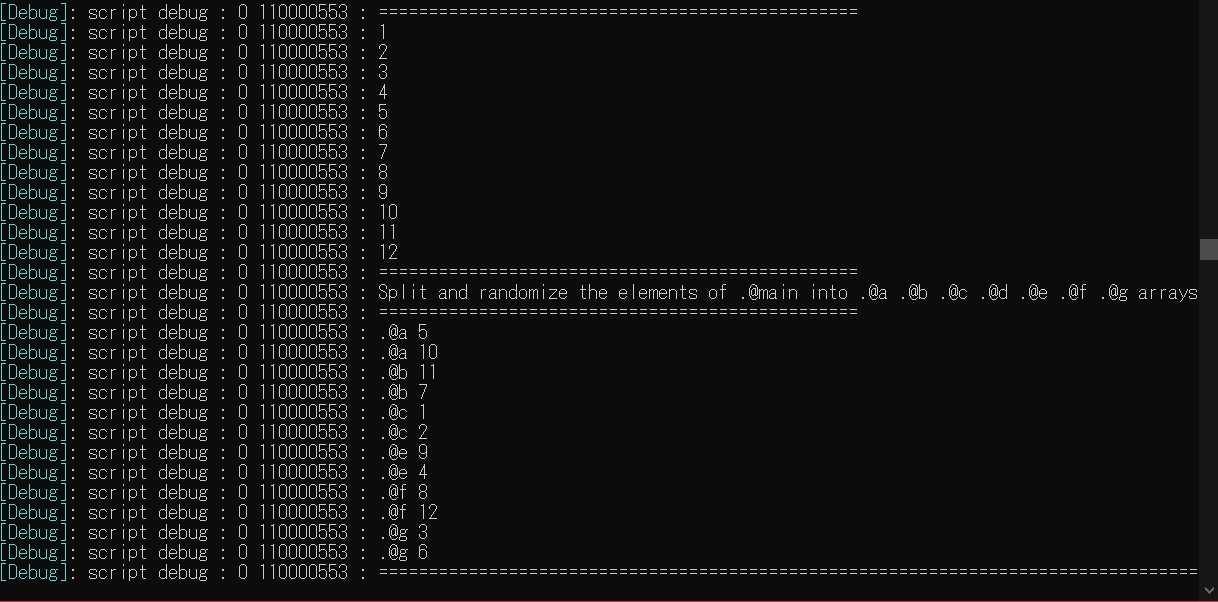 F_Randomizer randomize and split array into arrays