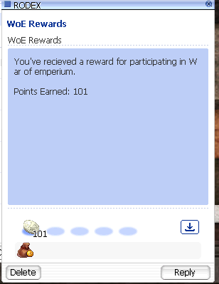 WoE rewards depending on time spent in castle