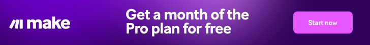 Get a free Pro plan for 1 month when you sign up to Make.com